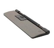 Contour Design RollerMouse Pro Wireless with Slim wrist rest in Light grey fabric leather
