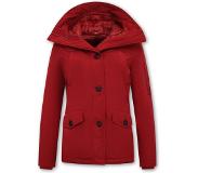 Gentile Bellini Winterjas Getailleerd Dames met Capuchon - 503 - Rood