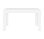 vidaXL Eettafel 140x74,5x76 cm bewerkt hout wit