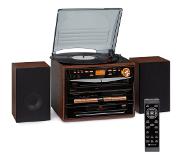 Auna 388-DAB+ stereo-installatie 20 W max. vinyl cd cassette BT FM/DAB+ USB SD