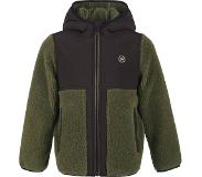 Color Kids - Fleece jas voor kinderen - Teddy - Olijfgroen - maat 92cm