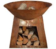 Esschert Design Vuurkorf Esschert Design Met Houtopslag Small