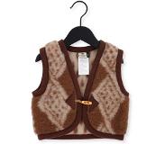 Alwero Gilet Junior Aran Limited Edition Bruin