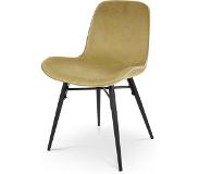 Nolon | Eetkamerstoel Nova fluweel groen 51x82x40 cm eetkamerstoelen | NADUVI