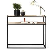 Lifa Living | Sidetable Tommie metaal zwart 30x100x85 cm sidetables | NADUVI
