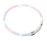 ABC-led LED EASYDOG halsband - Wit / RGB - inkortbaar 20 tot 70 CM - oplaadbaar