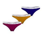 Tommy Hilfiger string (set van 3) rood/okergeel/blauw Dames