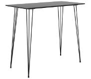 vidaXL Bartafel 120x60x105 cm zwart
