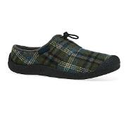 Keen Howser III Slide Heren Slip-On Green Plaid/Black | Groen | Gerecyclede PET flessen | Maat 44 | K1026656