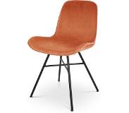 Nolon | Eetkamerstoel Noa fluweel bronskleurig 51x82x40 cm eetkamerstoelen | NADUVI
