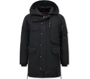 Tony Backer Parka Jas Heren met Capuchon - 1773 - Zwart