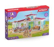 Schleich HORSE CLUB - Manege - Kinderspeelgoed - Paarden Speelgoed - Paardenstal, 3 Paarden en 2 Speelfiguren - 115 onderdelen