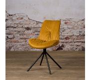 SIDD Palma sidechair - fabric Bluvel 68 yellow (51x88cm)