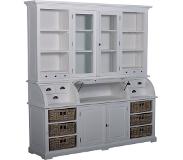 TOFF Napoli - Cabinet 5 drs. - 18 drws. (Groen, 200x210cm)