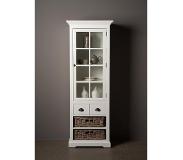 TOFF Napoli - Vitrine 1 dr. - 4 drws. (Groen, 70x190cm)