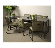 TOFF Paterno - Diningtable 200x100 (Groen, 200x100x78cm)