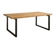 TOFF Lucca - Dining table 200x100 - metal legs (Groen, 200x100x78cm)