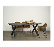 TOFF Xara Live-edge dining table 260x100 - top 5 (Groen, 260x100x78cm)