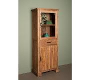 TOFF Lorenzo Vitrine 2 drs. 1 drw. (Groen, 75x190cm)