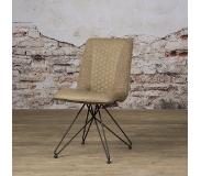 SIDD Capri sidechair - Vintage Brown + Linen Brown (uitlopend) (48x87cm)