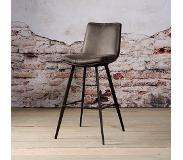 SIDD Pamplona barstool - fabric T-anthracite (Groen, 43x105cm)