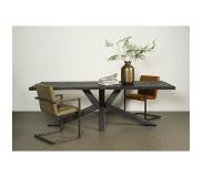 TOFF Sovana Live-edge dining table 260x100 - top 5 (Groen, 260x100x78cm)