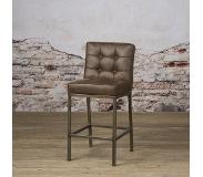SIDD Vasco barstool - fabric amazon 8 brown (Groen, 48x100cm)