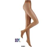 Sox Panty 15 DEN Doré S/M Ultrafijne Voile/ Lycra in lichtbruine naturelle kleur met kruisje in de broek