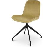 Nolon | Eetkamerstoel Nola draaibaar fluweel groen 51x82x40 cm eetkamerstoelen | NADUVI