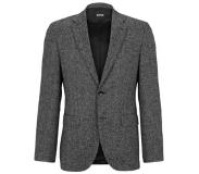 HUGO BOSS H-Janson regular fit colbert in zijde wolblend met visgraatdessin