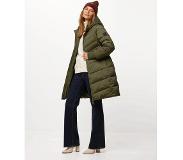 Mexx Halflange Gewatteerde Jas Met Capuchon Dames - Olijf - Maat XS