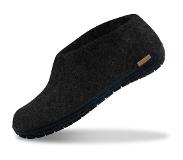 Glerups Warme Vilten Pantoffel Zwart Rubber Zool ar-02-02-38