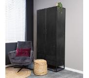 Starfurn Kabinet Denver Black | Mangohout en staal | 90 cm (Groen)