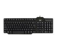 Ewent Keyboard with Reader Ewent EW3252 DNI Black (Spanish)