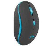 Natec Martin Draadloze Muis - 1600 DPI - Zwart/Blauw