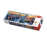 Massamarkt Puzzel 1000 Stuks Panorama - Miami Bij Zonsondergang Massamarkt Puzzel
