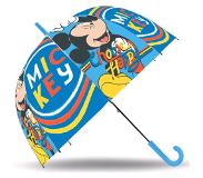 Disney paraplu Mickey Mouse junior 45 cm polyester blauw