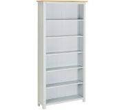 vidaXL Boekenkast met 6 schappen 80x22,5x170 cm massief eikenhout