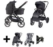 Born Lucky Kinderwagen 2 In 1 Riva Black Rose