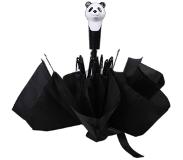 Esschert Design Paraplu Panda 96,5 X 67,5 Cm Zijde/abs Zwart