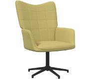 vidaXL Relaxstoel stof groen