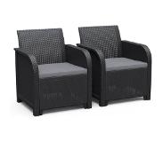 Keter Tuinstoelen 2 St Rosalie Grafietkleurig