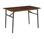 TecTake - Eettafel "Swansea" industrieel - donkerbruin - afm. LxBxH : ca. 120 x 75 x 76 cm - 404334