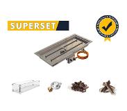 GoFire SUPERSET inbouwbrander rechthoek 56 x 28 | Flexibel bedieningspaneel