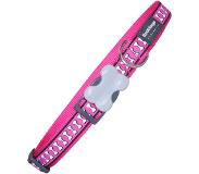 Red Dingo Reflective Bone Reflective Necklace Roze 41-63 cm