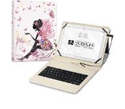 Subblim SUBKT1-USB052 toetsenbord voor mobiel apparaat Meerkleurig Micro-USB QWERTY Spaans