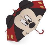 Disney paraplu Mickey Mouse junior 86 cm zwart/rood