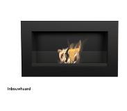Kratki Bio-ethanol haard - INZETHAARD - sfeerhaard INCL GLASPLAAT - (64,80 x37,40 cm) - TÜV + CE Gecertificeerd - Wandhaard - L-GF-G