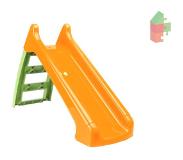 No name Paradiso Toys kleine glijbaan groen/oranje 1,24m