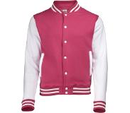 Awdis Baseball Jacket (Roze / Wit) M